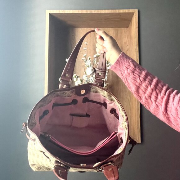 DOONEY & BOURKE Tan/Brown Med "Chiarra" Tote Bag - Picture 3 of 3